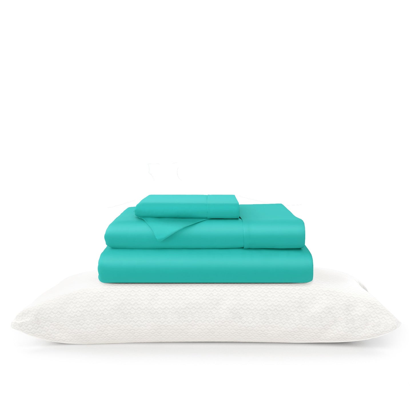 100% Bamboo Sheets & Luxury Pillows Bed Set Bundle