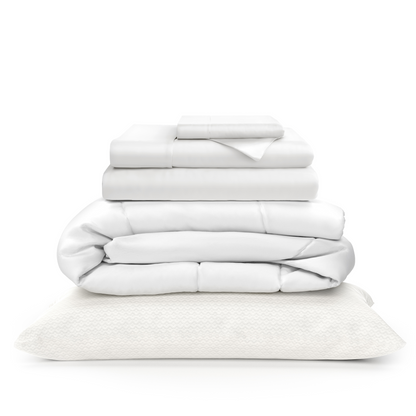 100% Bamboo Sheets + Luxury Comforter + Pillows Bundle