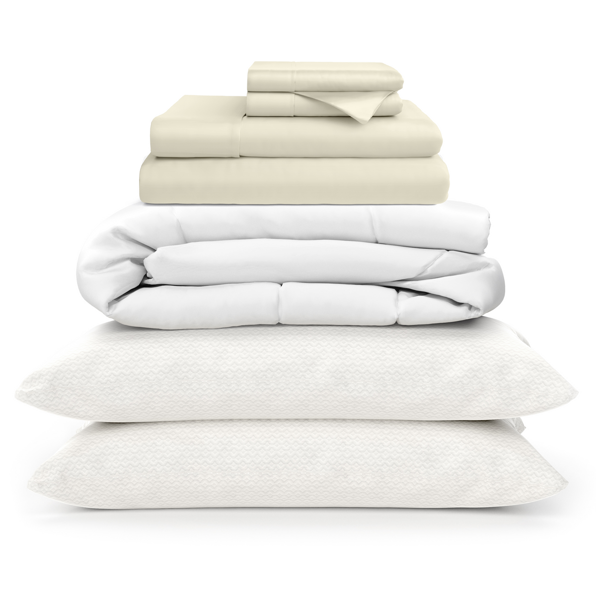 100% Bamboo Sheets + Luxury Comforter + Pillows Bundle