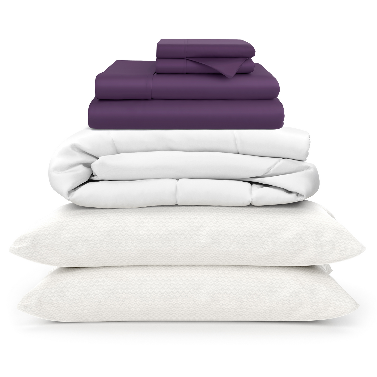 100% Bamboo Sheets + Luxury Comforter + Pillows Bundle