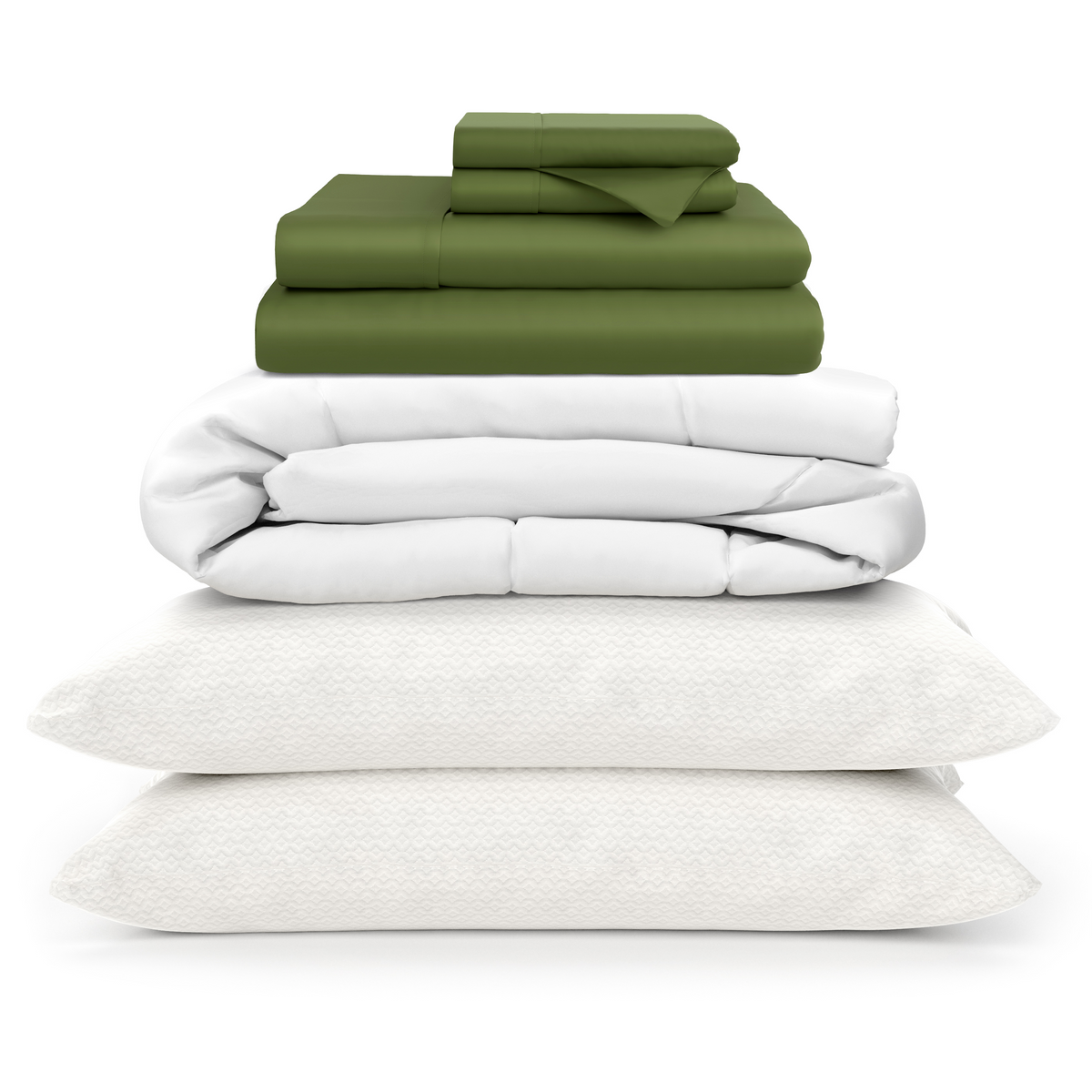 100% Bamboo Sheets + Luxury Comforter + Pillows Bundle