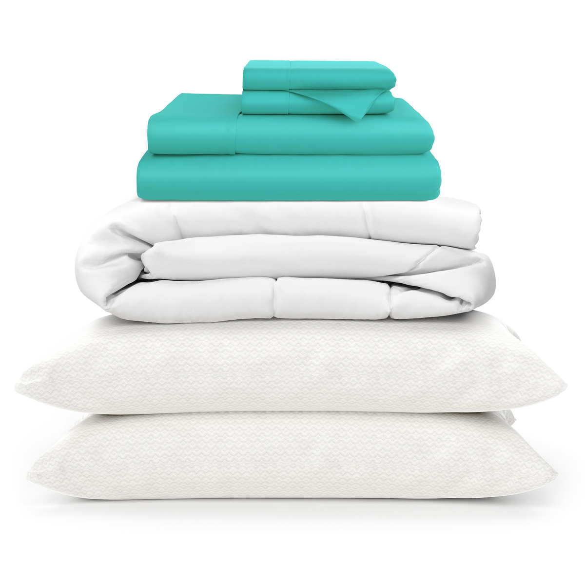 100% Bamboo Sheets + Luxury Comforter + Pillows Bundle