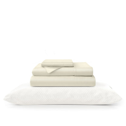 100% Bamboo Sheets & Luxury Pillows Bed Set Bundle