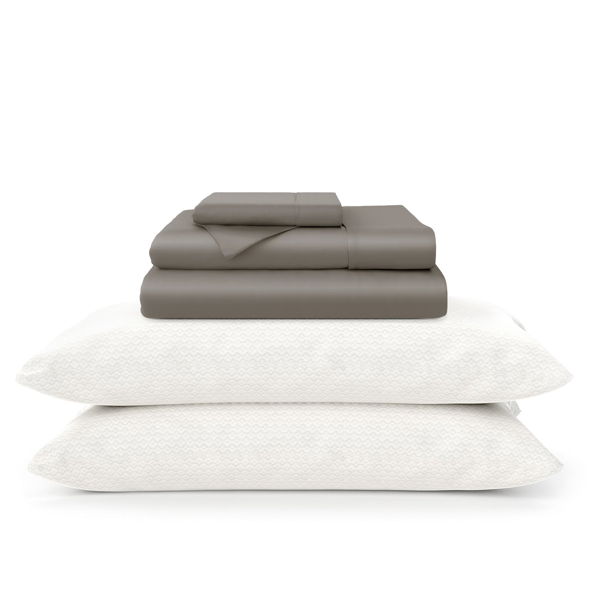 100% Bamboo Sheets & Luxury Pillows Bed Set Bundle