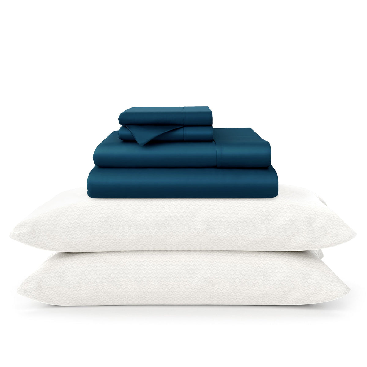100% Bamboo Sheets & Luxury Pillows Bed Set Bundle