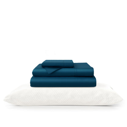 100% Bamboo Sheets & Luxury Pillows Bed Set Bundle