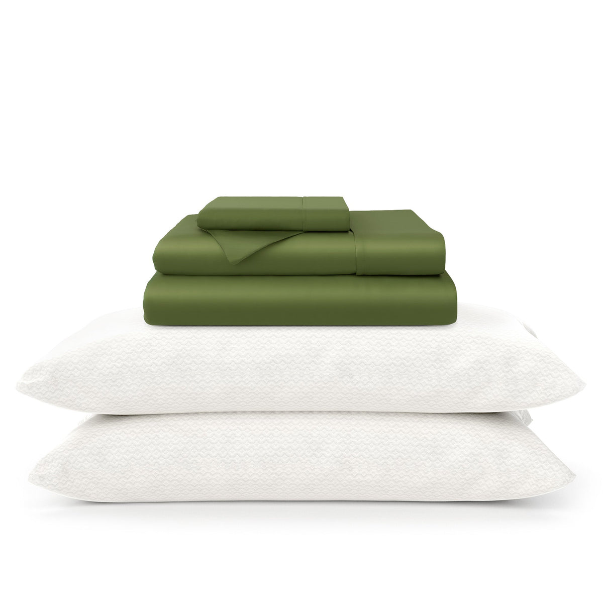100% Bamboo Sheets & Luxury Pillows Bed Set Bundle