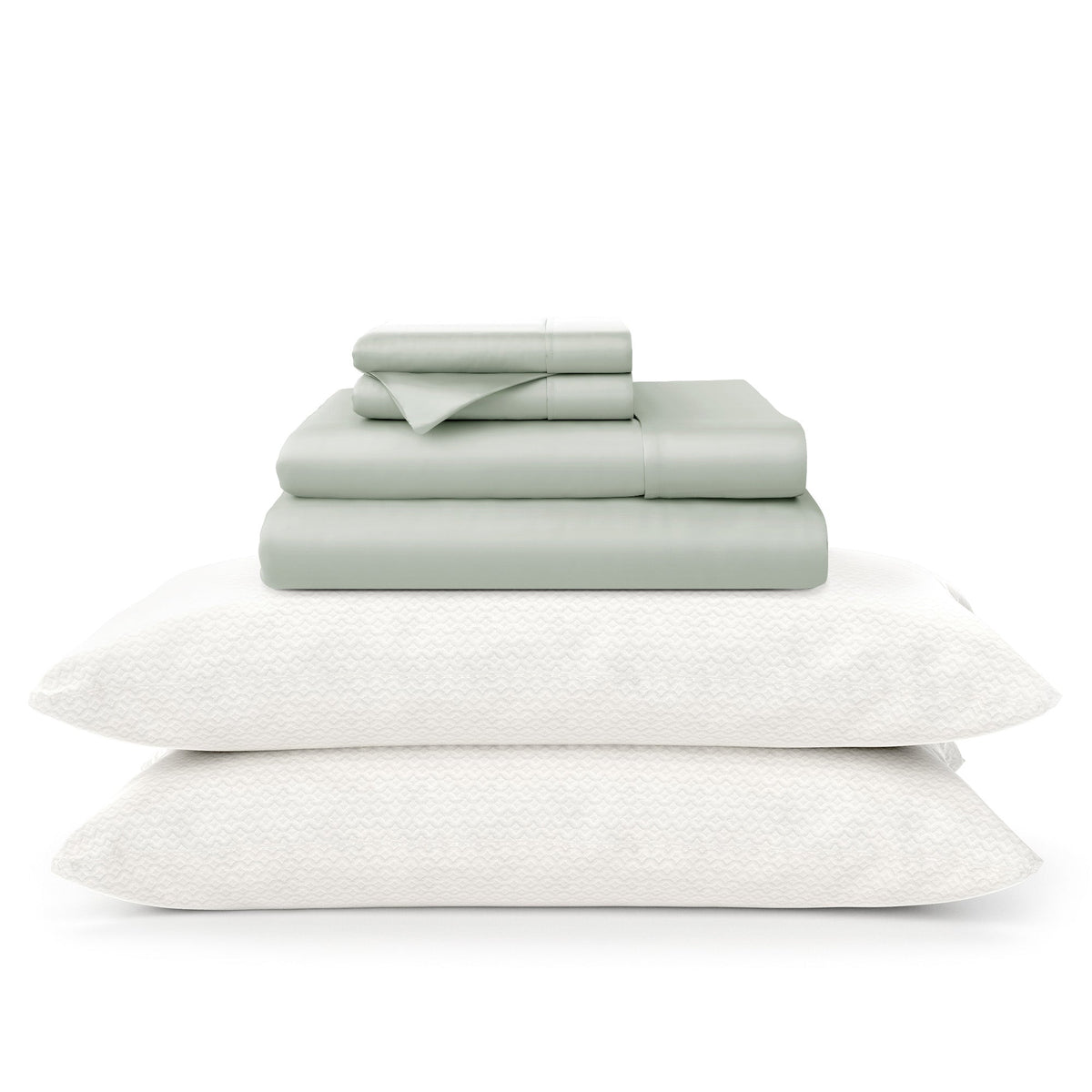100% Bamboo Sheets & Luxury Pillows Bed Set Bundle