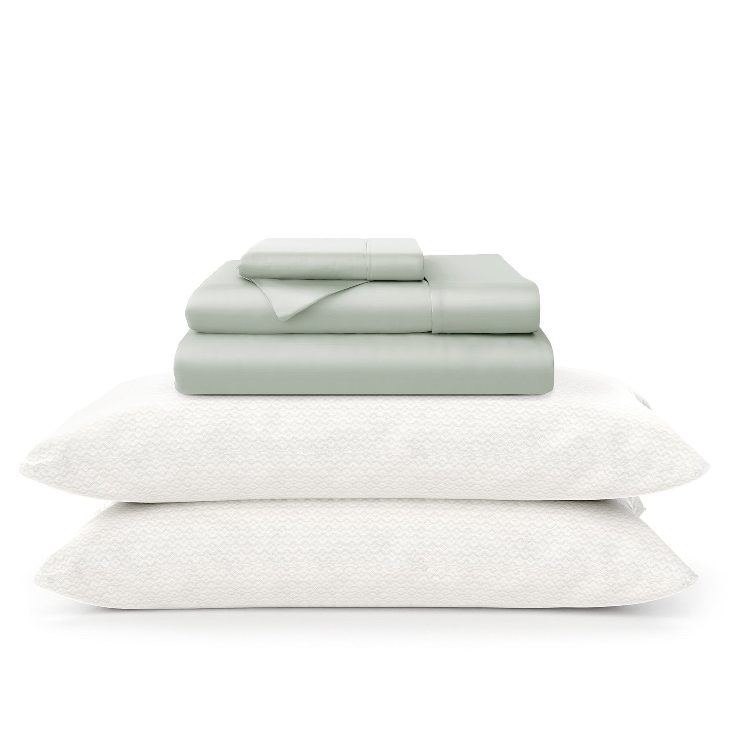 100% Bamboo Sheets & Luxury Pillows Bed Set Bundle