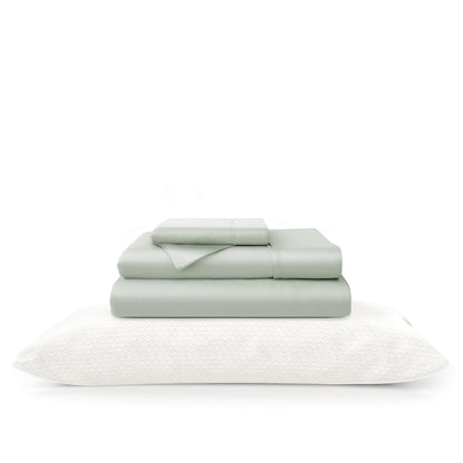 100% Bamboo Sheets & Luxury Pillows Bed Set Bundle