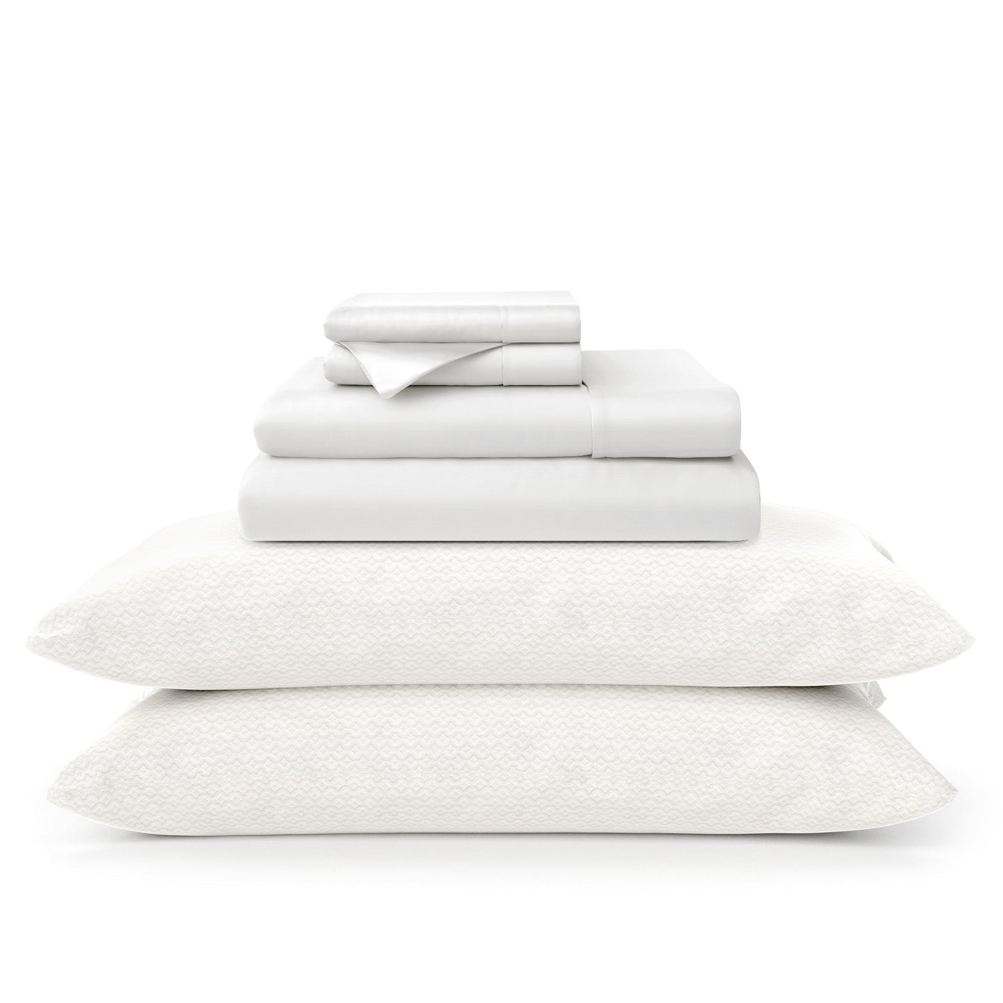 100% Bamboo Sheets & Luxury Pillows Bed Set Bundle