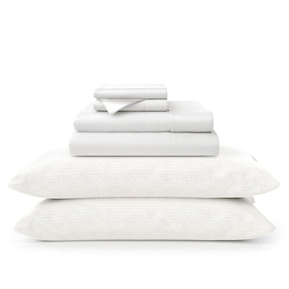 100% Bamboo Sheets & Luxury Pillows Bed Set Bundle
