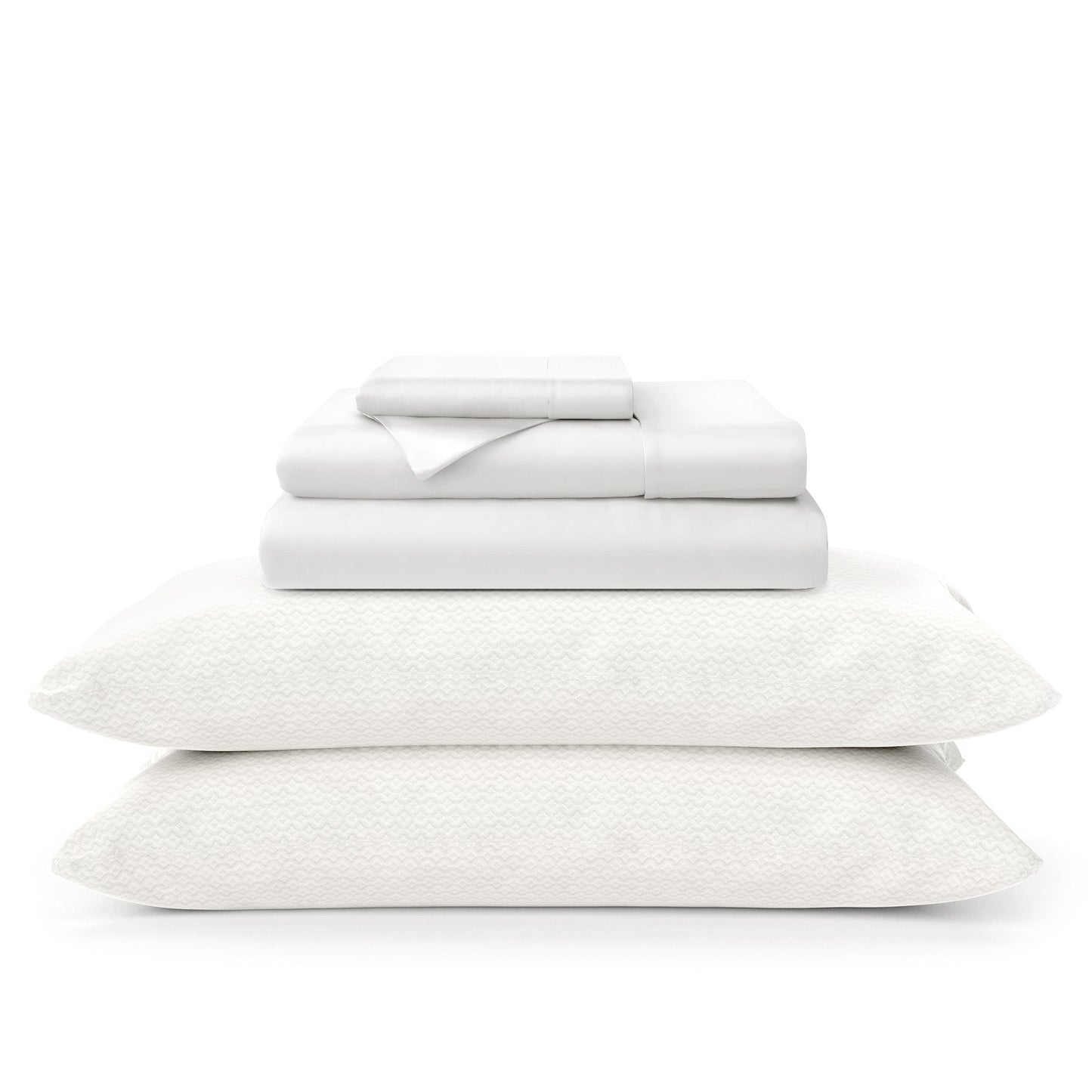 100% Bamboo Sheets & Luxury Pillows Bed Set Bundle