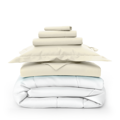 Luxury Sheets, Duvet Cover & Comforter Bed Set Bundle