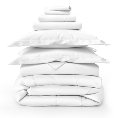 Luxury Sheets, Duvet Cover & Comforter Bed Set Bundle