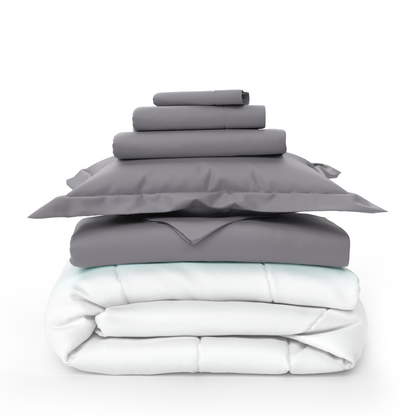 Luxury Sheets, Duvet Cover & Comforter Bed Set Bundle